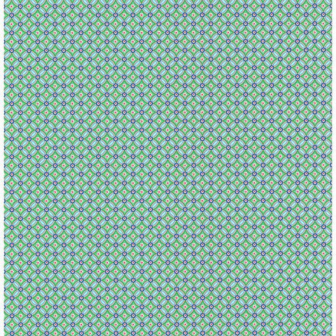 Eebe Green Floral Geometric Wallpaper