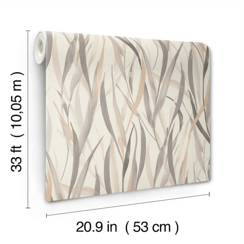 4202-330205 Willoughby Neutral Fronds Wallpaper