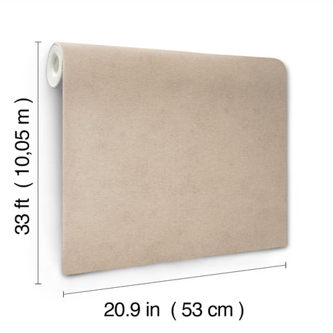 4202-408164 Cullen Light Brown Faux Linen Wallpaper