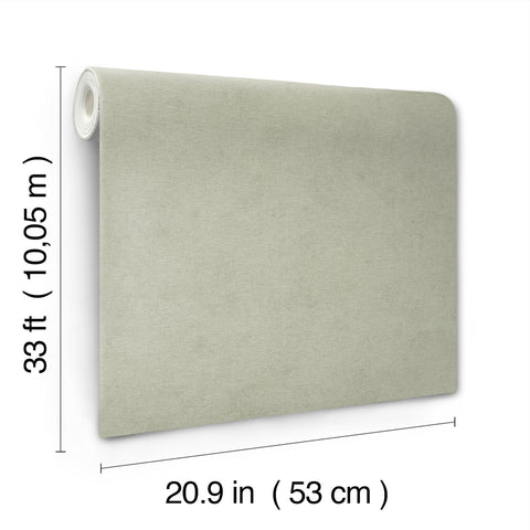 4202-408171 Cullen Sage Faux Linen Wallpaper