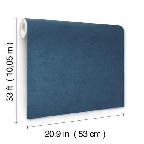 4202-408232 Cullen Navy Faux Linen Wallpaper