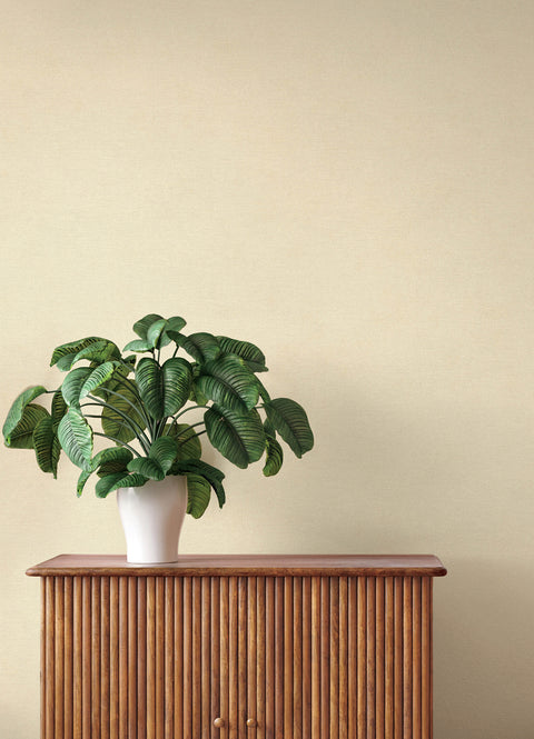 4202-408256 Cullen Khaki Faux Linen Wallpaper