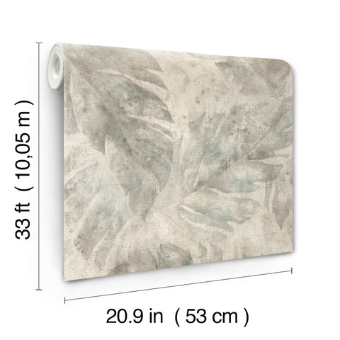 4202-416138 Sanne Grey Palm Wallpaper