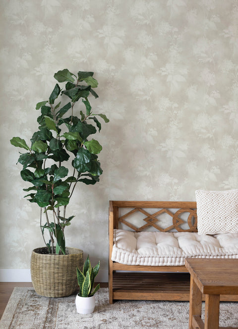 4202-481457 Izara Light Grey Botanical Wallpaper