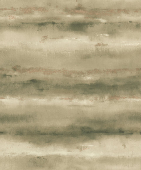 4202-481655 Ayla Green Abstract Stripe Wallpaper