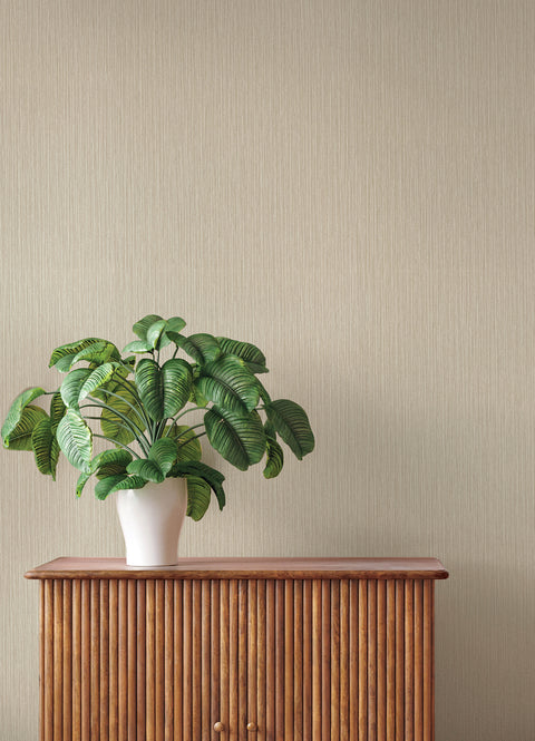 4202-537635 Ewan Beige Textured Stripe Wallpaper