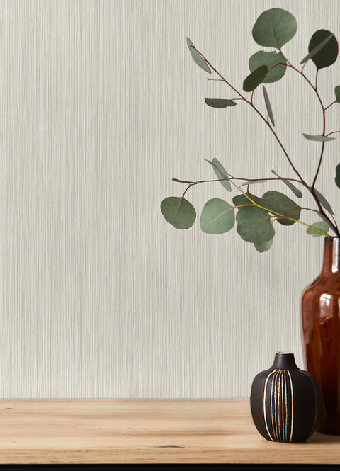 4202-844306 Oren Ivory Shimmering Striations Wallpaper