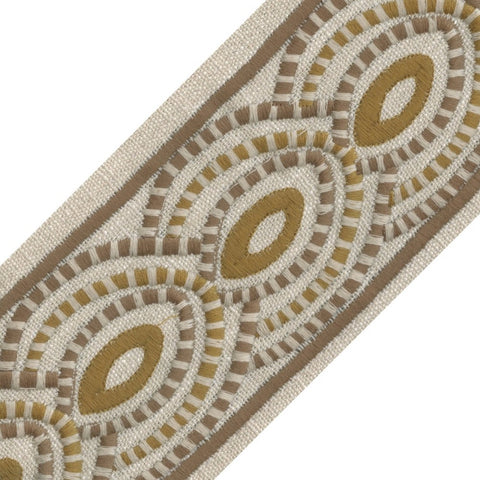 Arcors Slate 4.5 inch Embroidered Europatex Tape Trim