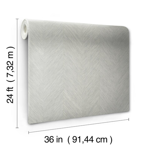 BO6603 Gray Metallic Chevron Wallpaper