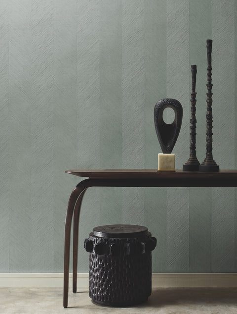 BO6605 Blue Metallic Chevron Wallpaper