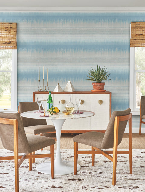BO6625 Blue Desert Textile Wallpaper