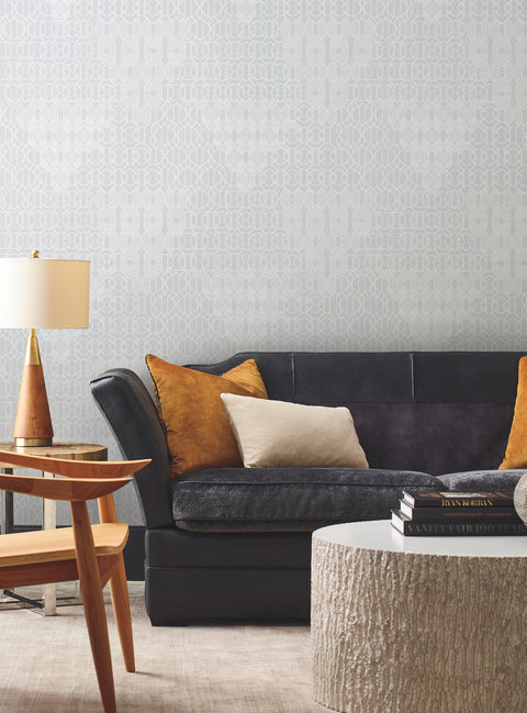 BO6671 Light Blue Modern Chandelier Wallpaper