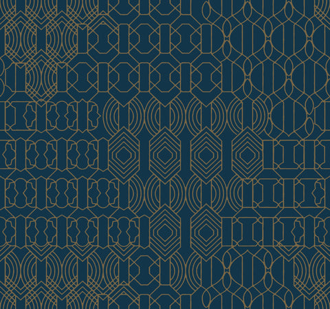 BO6673 Blue Modern Chandelier Wallpaper