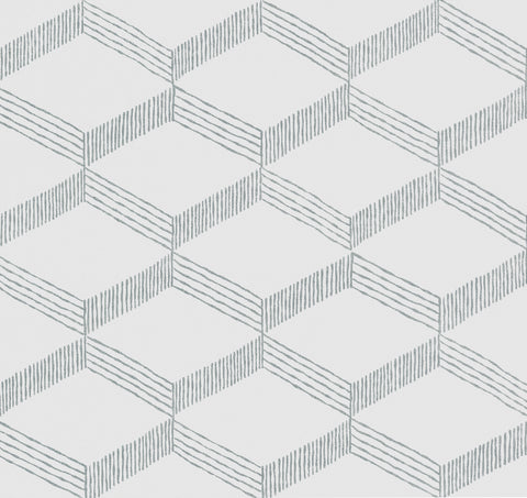 BO6723 White Gray Palisades Paperweave Wallpaper