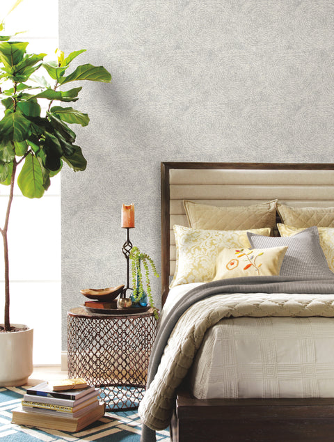 BO6752 Gray Floret Wallpaper