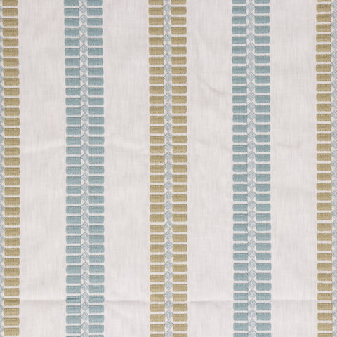 Boxed Up Aquamarine Embroidered Swavelle Mill Creek Fabric
