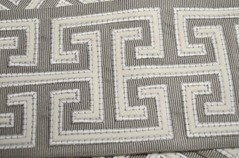 Seville Grain 4 inch Embroidered Greek Fret Europatex Tape Trim