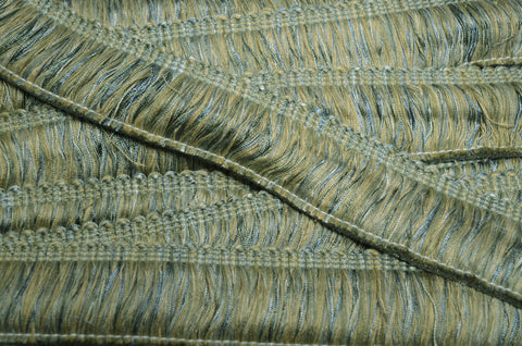 CS500/161 Blue Gold Brush Fringe