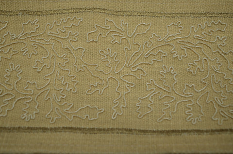 Alicante Beeswax 4.375 inch Embroidered Europatex Tape Trim