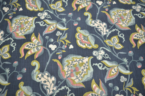 Lawrence Indigo Richloom Fabric