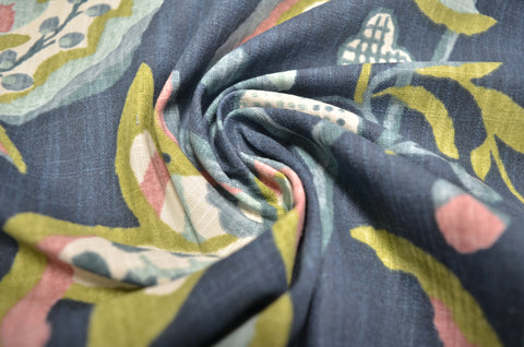 Lawrence Indigo Richloom Fabric