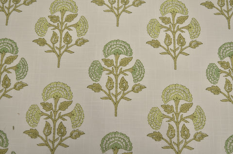 Farah Print Mint Hay Laura Kiran Fabric