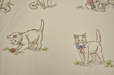 Feline Fine EMB Mocha P Kaufmann Fabric