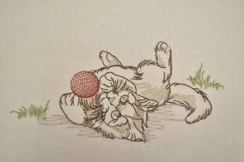 Feline Fine EMB Mocha P Kaufmann Fabric