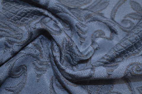 Greetings Indigo Regal Fabric