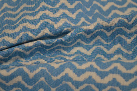 Wiggle Cerulean Milliken Outdoor Fabric