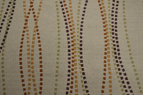 Infinite Saffron Wavy Box Stripe Upholstery Fabric