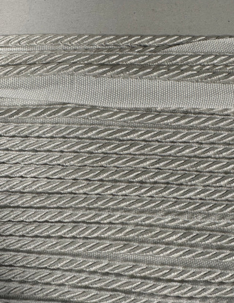 BIR806/1 Snow White 1/4 inch Twisted Lip Cord Trim