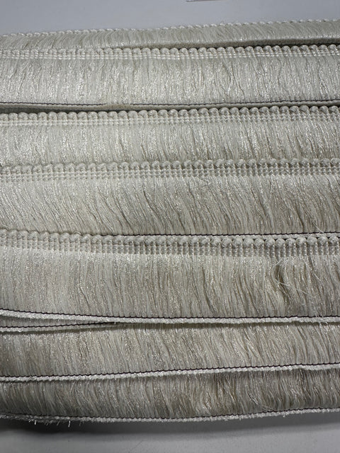 BIR606/3 Off-White 2 inch Brush Fringe