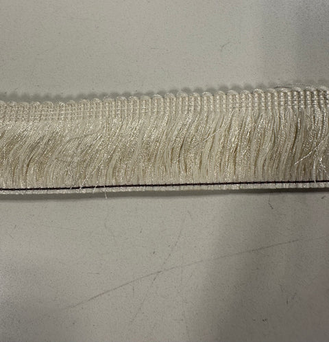 BIR606/3 Off-White 2 inch Brush Fringe
