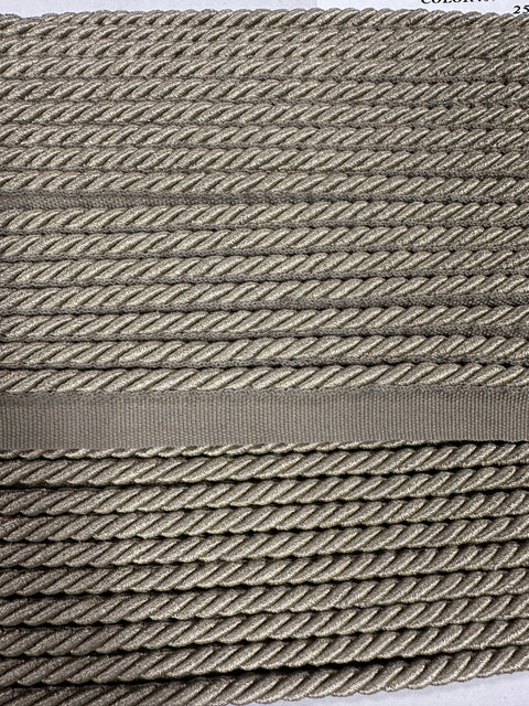BIR806/7 Beige 1/4 inch Twisted Lip Cord Trim
