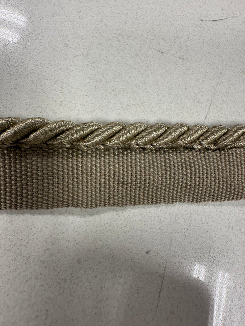 BIR806/7 Beige 1/4 inch Twisted Lip Cord Trim