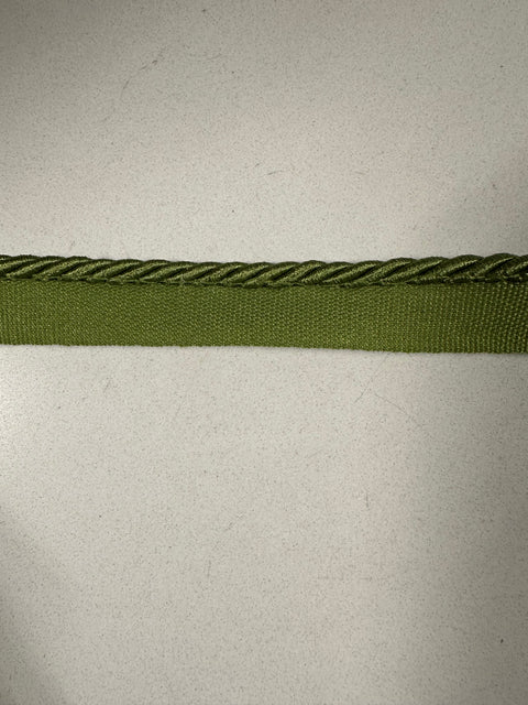 BIR806/107 Green 1/4 inch Twisted Lip Cord Trim