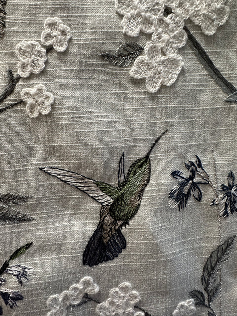 Hummingbird Garden Frost Swavelle Mill Creek Fabric