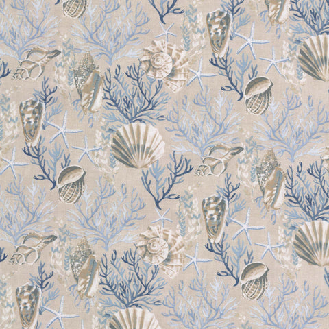 LAH Paradise Lagoon Blue/Neutral Lillian August by Tempo Fabric