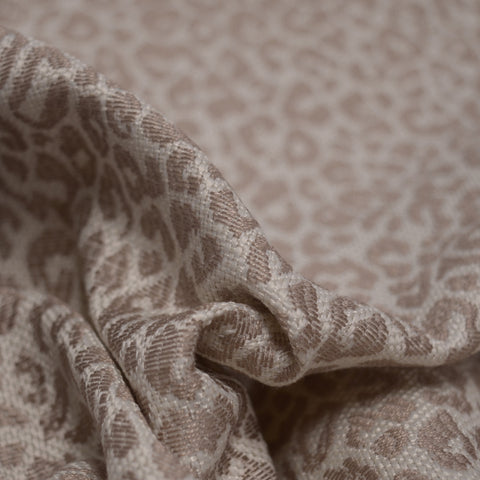 Malindi Taupe Jacquard Cheetah Skin Spot Regal Fabric