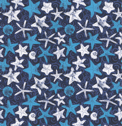 OD Starfish Indigo Tempo Fabric