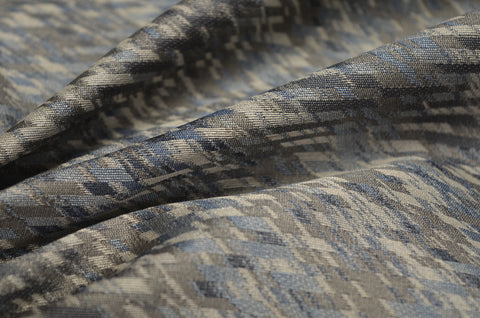 Pick To Gram Denim Bias Contemporary Plaid Upholstery Fabric