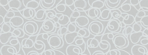 Squiggles 130 White Covington Fabric