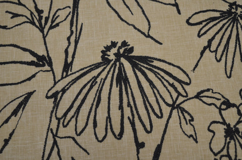 Daisy 936 Black Tan Covington Fabric