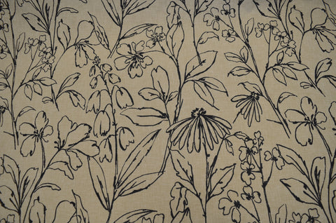 Daisy 936 Black Tan Covington Fabric