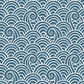 4081-26309 Alorah Blue Wave Wallpaper