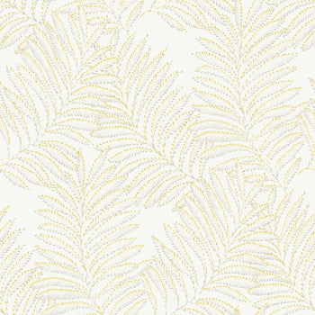 2973-90504 Finnley Yellow Inked Fern Wallpaper