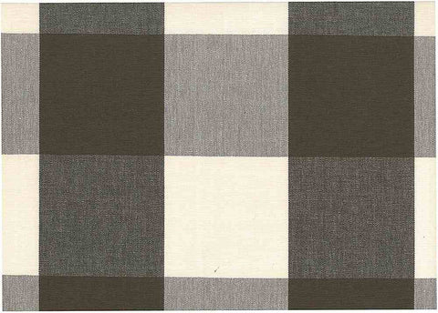 Four Inch Check Brown/White Laura Kiran by Tempo Fabrics