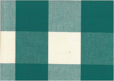 Four Inch Check Turquoise Laura Kiran by Tempo Fabrics