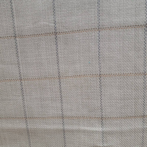 Frazier Gray Window Pane Plaid Roth Fabric